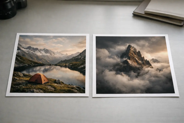 choosing between two photos during image selection comparison